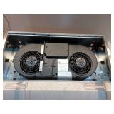 Sarela 30 in. W X 7 in. H 500CFM Convertible Under Cabinet Range Hood in Stainless Steel with LED Lights and Filter (See Pics) - Retail: $199