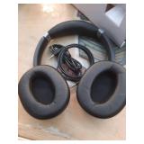 Active Noise Cancelling Bluetooth Wireless Over-Ear Headphones - heyday Black: Built-In Mic, Detachable Cable - Retail: $50