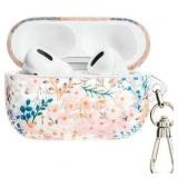 Kate Spade New York AirPods Pro Protective Case with Keychain Ring - Multi Floral Rose  Compatible with AirPods Pro 2nd / 1st Generation