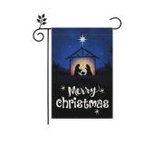 Merry Christmas Decorative Garden Flag - Double-Sided Happy Xmas Yard Flag Winter Garden Yard Decorations 12 X 18 Inch