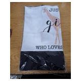 Canvas Tote Bag- "Just a Girl who Loves Giraffes"