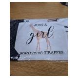 Canvas Tote Bag- "Just a Girl who Loves Giraffes"