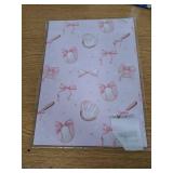 Baseball Wrapping Paper for Kids- Pink 28x40 Inches, 4 Sheets