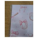 Baseball Wrapping Paper for Kids- Pink 28x40 Inches, 4 Sheets