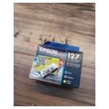 Epson 127XL C/M/Y 3pk Ink Cartridges - Cyan, Magenta, Yellow (T127520-CP): High Yield Printer Ink