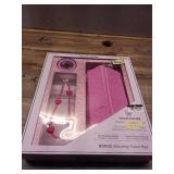 VELVET CAVIAR Phone Accessories Set - Hot Pink Leopard - Retail: $50