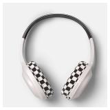 Wireless Built-In-Microphone Headphones - heyday Brown Checkered: On-Ear, USB-C