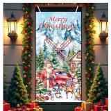 Decor for Front Porch Home Holiday Party Xmas Supplies Decoration (White)