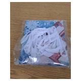 Decor for Front Porch Home Holiday Party Xmas Supplies Decoration (White)