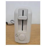 bella 2-Slice Slim Toaster with Extra Long Slot  6 Setting Shade Control with Reheat & Cancel Buttons Oatmilk WORKS