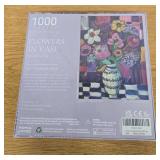 2 Boxes of TAOZI& LIZHI Puzzles for Adults 1000 Pieces, Flower in Vase Jigsaw Puzzles - 20 x 27 Inches