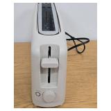 bella 2-Slice Slim Toaster with Extra Long Slot  6 Setting Shade Control with Reheat & Cancel Buttons Oatmilk