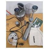 Cuisinart HB 400PC Variable Speed Immersion Blender with Food Processor WORKS - Retail: $67