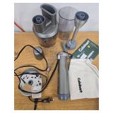 Cuisinart HB 400PC Variable Speed Immersion Blender with Food Processor WORKS - Retail: $67