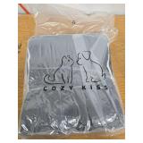 COZY KISS Orthopedic Dog Bed for Small Dogs up to 35 lbs - Removable Washable Cover with Waterproof Lining & Non-Skid Bottom, Cotton-Polyester Blend Boat-Shaped Lounger Mattress, S (30x20x5in), Black