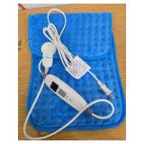 Heating Pad for Back,Neck,Cramps Pain Relief - 6 Heat Settings,Auto Shut Off,Moist Heat Options for Electric Heating Pad,Machine Washable,Gifts for Women,Black,12" x 24" WORKS