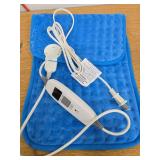 Heating Pad for Back,Neck,Cramps Pain Relief - 6 Heat Settings,Auto Shut Off,Moist Heat Options for Electric Heating Pad,Machine Washable,Gifts for Women,Black,12" x 24" WORKS