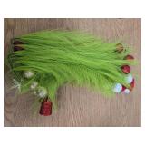 15.7 Inch Christmas Tree Topper - 24 Pcs Green and Red Tree Picks with Decorative Balls