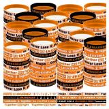 200 Pcs Leukemia Awareness Bracelets
