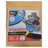 Shower Threshold Water Dam Barrier 60" - Black Collapsible Shower Water Blocker - Guard for Walk in Shower - Water Guard Stopper for Floor - Shower Door Water Blocker - Triangular - By Hippo Dam