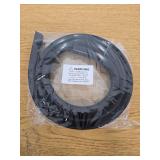 Shower Threshold Water Dam Barrier 60" - Black Collapsible Shower Water Blocker - Guard for Walk in Shower - Water Guard Stopper for Floor - Shower Door Water Blocker - Triangular - By Hippo Dam