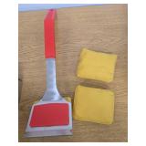 Grill Brush Bristle Free, Grill Cleaning Brush with Scraper& Steam, 3-in-1 Set 2 Replaceable Heads for Outdoor Grill, Safe BBQ Grill Cleaner Brush for Cast Iron, Stainless Steel Grates