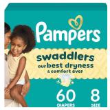 Pampers Swaddlers Sensitive Disposable Diapers - Size 8 - 60ct