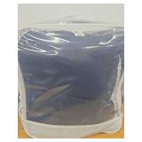 7pc Queen Solid Microfiber Comforter & Sheets Set Navy/Gray - Room Essentials: Polyester Bedding, Quilted, OEKO-TEX Certified - Retail: $55