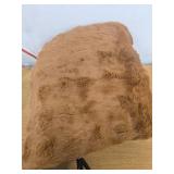 Brookstone Heated Oversized Textured Faux Fur Throw Copper - Retail: $50