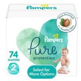Pampers Pure Protection Diapers Super Pack - Size 2 - 74ct