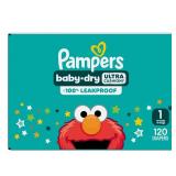 Pampers Baby Dry Diapers Super Pack - Size 1 - 120ct