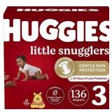 Huggies Little Snugglers Diapers - Size 3 - 136ct