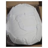 Lush Decor 3pc King Reyna Comforter Set White: Microfiber, Ruffled, OEKO-TEX Certified - Retail: $150