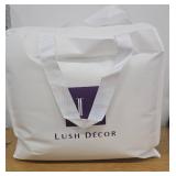 Lush Decor 3pc King Reyna Comforter Set White: Microfiber, Ruffled, OEKO-TEX Certified - Retail: $150