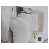 Lush Decor 3pc King Reyna Comforter Set White: Microfiber, Ruffled, OEKO-TEX Certified - Retail: $150