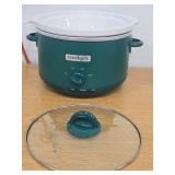 Crock-Pot 4.5qt Slow Cooker Ponderosa Green: Ceramic Stoneware, 3 Settings, Stay-Cool Handles, Dishwasher-Safe Parts