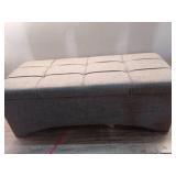 Better Homes & Gardens Pintucked Storage Bench Gray (Cosmetic Damage)- Retail: $94