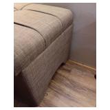 Better Homes & Gardens Pintucked Storage Bench Gray (Cosmetic Damage)- Retail: $94