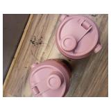 Pack of 2 Champion 40 oz Leak-Proof Water Bottle with Fence Hook  Non-Slip Grip  and Twist-Off Lid