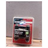 3 in. Square Radius Matte Black Double Action Spring Hinge