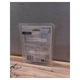 3 in. Square Radius Matte Black Double Action Spring Hinge