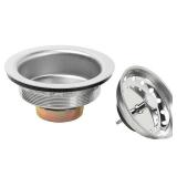 New Fixed Post Kitchen Sink Strainer - Stainless steel with polished finish
