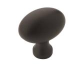 Amerock Vaile 1-3/8 inch (35mm) Length Matte Black Cabinet Knob - 10 Pack