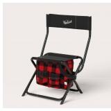Pack of 2 ,Buffalo Check Outdoor Foldable Chair with Cooler Red/Black - Woolrich x Target - Retail: $80