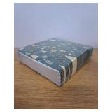 Premium Designer Paper Napkins, 3-Ply 6.5 x 6.5-inches Fold Disposable (50, Festive Green)