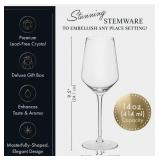 Elixir Set of 2 Handblown Crystal Wine Glasse