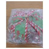 12Pcs Christmas Ornaments Bows Christmas Tree Decorations Red Green 6"