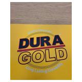 Dura-Gold Premium 9 x 11 Gold Sandpaper Sheets 220 Grit (Box of 10) - Wood Furniture Woodworking  Auto Paint  Full-Size Cut to Use on 1/4  1/3  1/2 Sheet Finishing Sanders  Hand Sanding Block