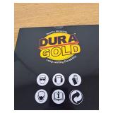 Dura-Gold Premium 9 x 11 Gold Sandpaper Sheets 220 Grit (Box of 10) - Wood Furniture Woodworking  Auto Paint  Full-Size Cut to Use on 1/4  1/3  1/2 Sheet Finishing Sanders  Hand Sanding Block