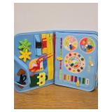 Feltor Felt Busy Book Sensory Toy for 3+ Year Old Children Quiet Activity Book  Dinosaur Theme